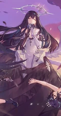 3图连接裁剪的创意闺蜜三人一组的动漫少女手机壁纸