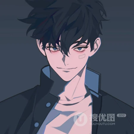 动漫男头像，手绘酷男生动漫人物QQ头像