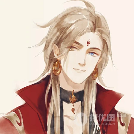 手绘古代侠客，豪杰，美男等QQ男人头像