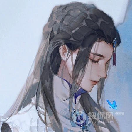手绘古代侠客，豪杰，美男等QQ男人头像