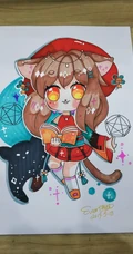 马克笔手绘的动漫人物，很可爱很Q版的马克笔手绘效果图