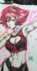 漫画大师笔下马克笔手绘图片，一些经典的动漫漫画女性人物