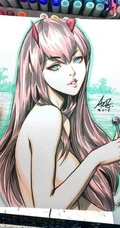 漫画大师笔下马克笔手绘图片，一些经典的动漫漫画女性人物
