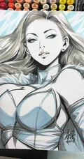 漫画大师笔下马克笔手绘图片，一些经典的动漫漫画女性人物