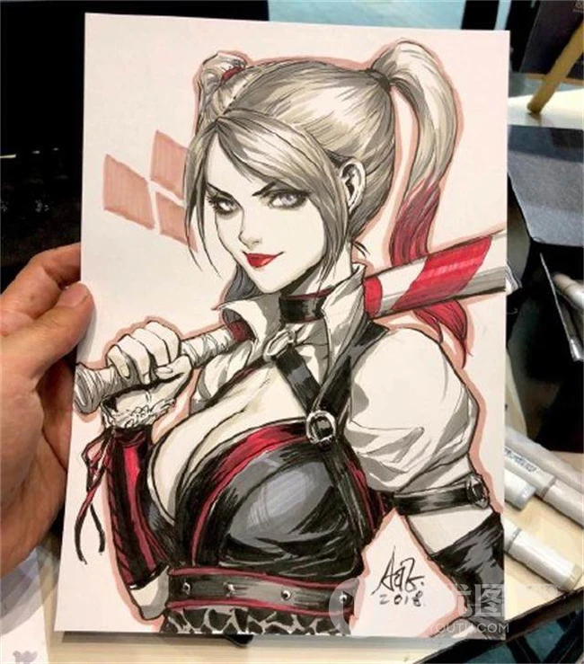 漫画大师笔下马克笔手绘图片，一些经典的动漫漫画女性人物