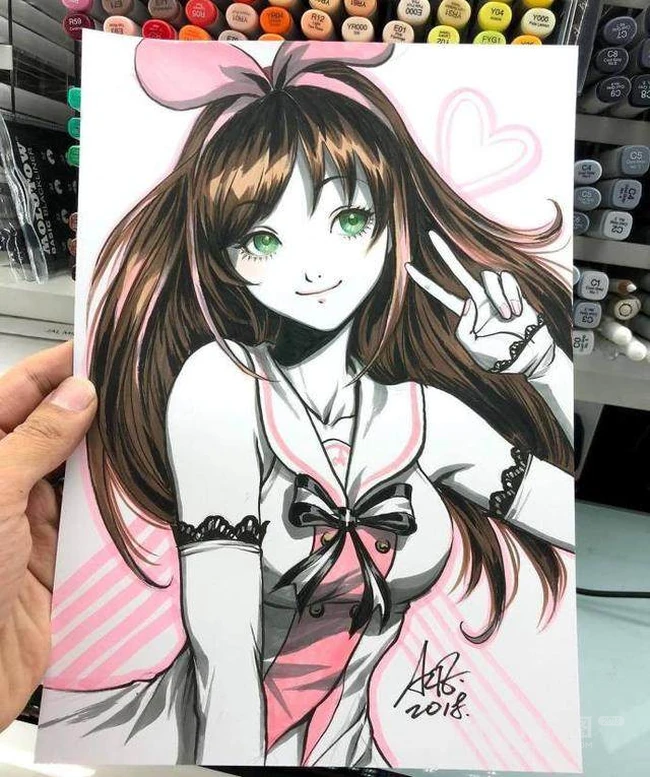漫画大师笔下马克笔手绘图片，一些经典的动漫漫画女性人物