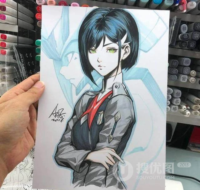 漫画大师笔下马克笔手绘图片，一些经典的动漫漫画女性人物