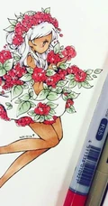 简单马克笔手绘图片，美丽的花仙子，每一个都是小仙女
