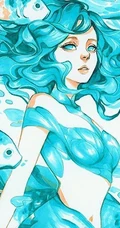 梦幻水彩插画作品，这种画的感觉好棒，让人有一种静静的感觉
