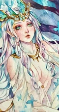 梦幻水彩插画作品，这种画的感觉好棒，让人有一种静静的感觉