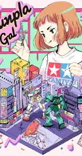 酷酷的创可贴叛逆少女插画图片，配色和构图值得称赞的画集