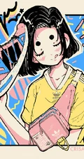 酷酷的创可贴叛逆少女插画图片，配色和构图值得称赞的画集