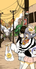 酷酷的创可贴叛逆少女插画图片，配色和构图值得称赞的画集
