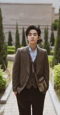 韩国男子组合Super Junior-M成员刘宪华庄园道路写真图片