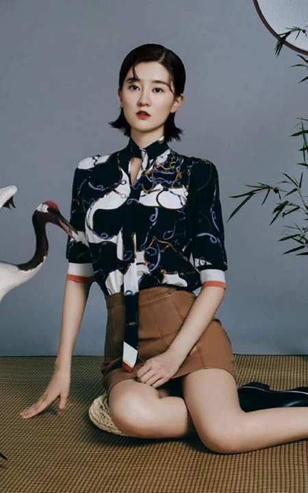 哈尔滨女明星乔欣诠释优雅古典丽人风采写真图片