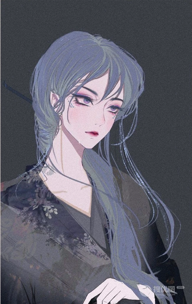 可做头像的暗黑系12星座手绘动漫女生，适合霸气冷酷高冷无情女孩