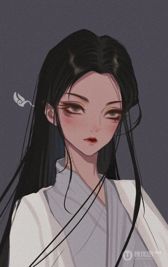 可做头像的暗黑系12星座手绘动漫女生，适合霸气冷酷高冷无情女孩