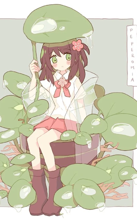 画面精细，色彩明亮的可爱动漫女生人物板绘插画图片作品