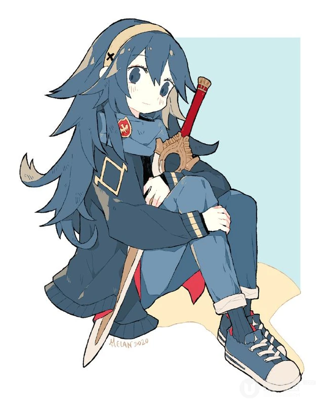 画面精细，色彩明亮的可爱动漫女生人物板绘插画图片作品