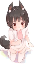 萌萌气质的二次元带尾巴动漫狐狸女图片图集