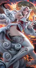 萌萌气质的二次元带尾巴动漫狐狸女图片图集