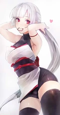 萌萌气质的二次元带尾巴动漫狐狸女图片图集