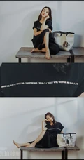 杨蓉气质时髦连衣裙套装杂志写真图片