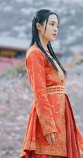 李莎旻子古装打扮唯美街拍写真图片