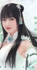 元气甜美的碧瑶，程潇版碧瑶梦幻仙气代言游戏海报图片