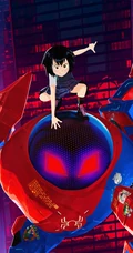 影视《平行宇宙》萌女蜘蛛侠主角炫酷手机壁纸