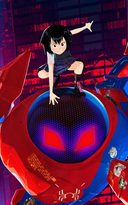 影视《平行宇宙》萌女蜘蛛侠主角炫酷手机壁纸