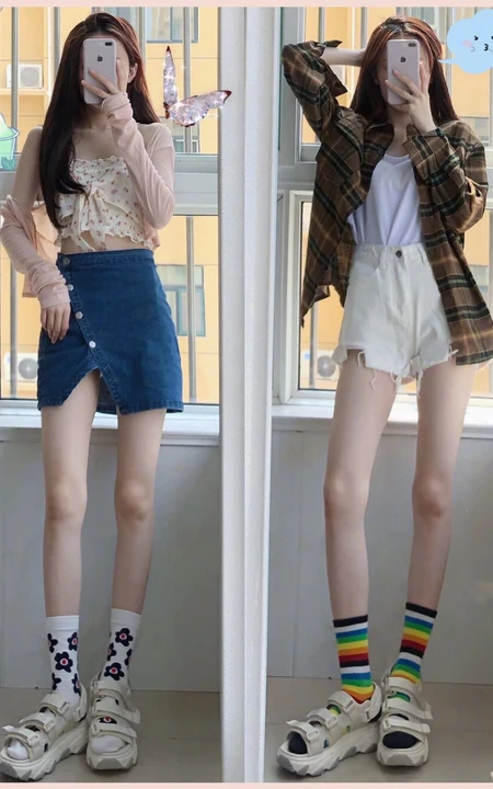 夏日的风-16套适合高个子女生的夏日穿搭​​图片推荐