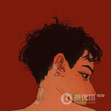 略带伤感的手绘插画动漫头像，以及男生霸气冷酷的个性图片