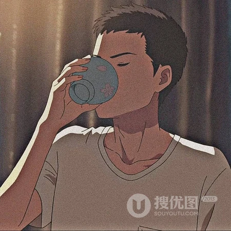 略带伤感的手绘插画动漫头像，以及男生霸气冷酷的个性图片