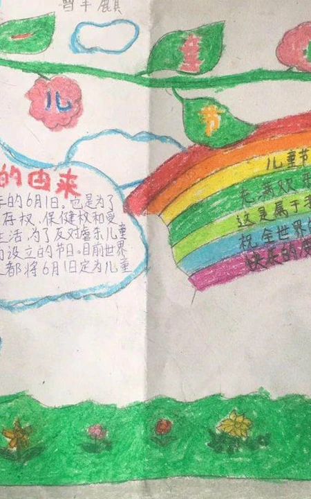 不同小朋友们可爱的六一儿童节手抄报作业作品参考图片