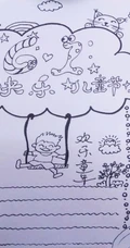 欢度六一儿童节漂亮铅笔画手绘手抄报模板图片
