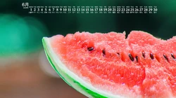 给这个夏日来点清凉的小清新壁纸吧，精选2020年6月日历壁纸图片