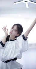 陈瑶舞蹈室专注练习舞蹈美美照片