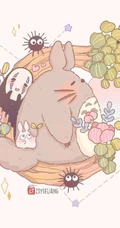 宫崎骏治愈系插画作品，超可爱的龙猫等人物插画图片