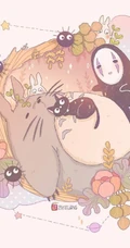 宫崎骏治愈系插画作品，超可爱的龙猫等人物插画图片