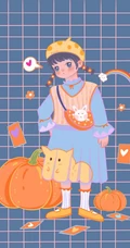 各种不同穿着搭配的可爱动漫女孩，画师木丣muyou作品