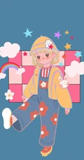 各种不同穿着搭配的可爱动漫女孩，画师木丣muyou作品