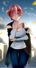 《五等分的花嫁》气质人物女主角中野一花好看壁纸图片