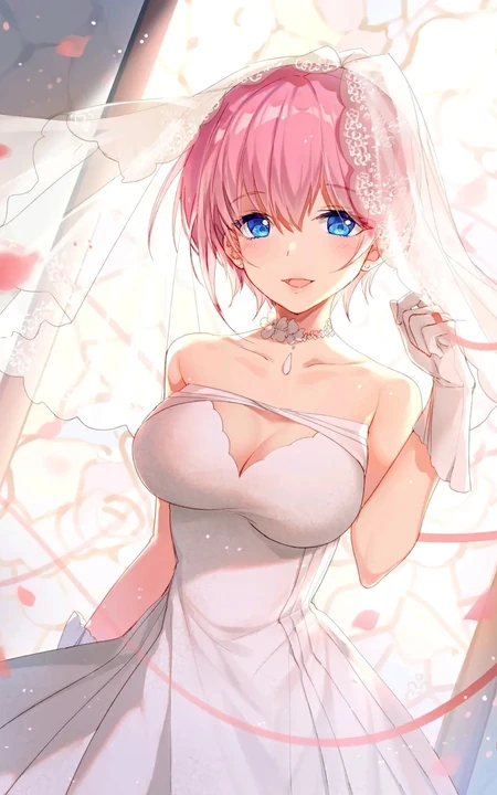 《五等分的花嫁》气质人物女主角中野一花好看壁纸图片