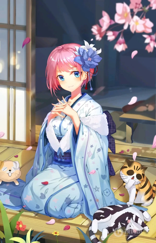 《五等分的花嫁》气质人物女主角中野一花好看壁纸图片