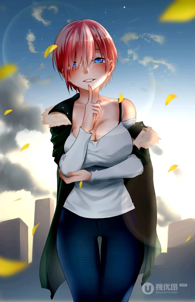 《五等分的花嫁》气质人物女主角中野一花好看壁纸图片