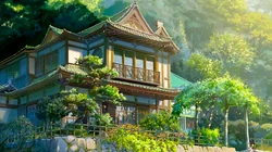 超虚幻，想象力丰富的唯美场景动漫插画壁纸图片