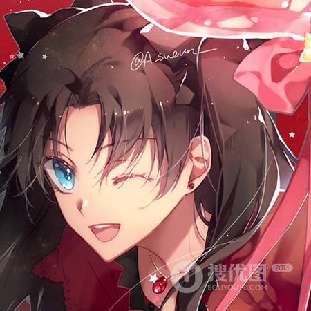 潇洒的动漫少女手绘插画头像图片