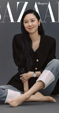 韩国女艺人孔孝真Bazaar六月号封面女郎潮装写真图片