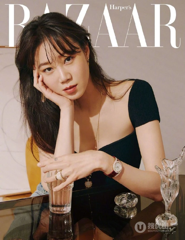 韩国女艺人孔孝真Bazaar六月号封面女郎潮装写真图片